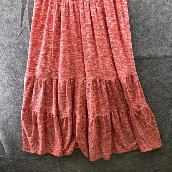Lou & Grey Sleeveless Maxi Dress S Pink Tiered Knit Pullover Casual - Picture 4 of 8